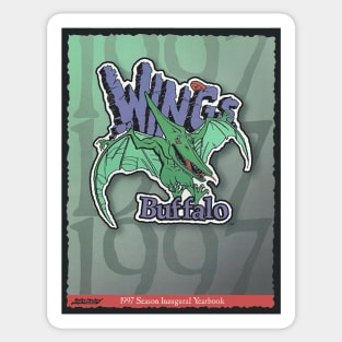 Buffalo Wings Roller Hockey Inaugural Yearbook Sticker